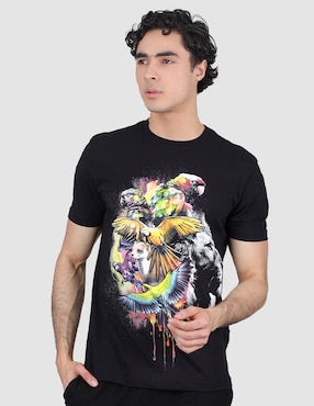 Playera Aditivo Cuello Redondo Para Hombre