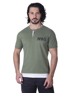 Playera Silver Plate Cuello Redondo Para Hombre