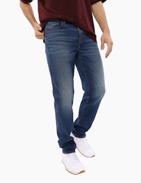 Jeans Recto American Eagle Deslavado Para Hombre