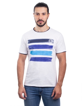 Playera Silver Plate Cuello Redondo Para Hombre