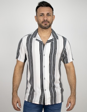 Camisa Casual Furor Manga Corta Para Hombre