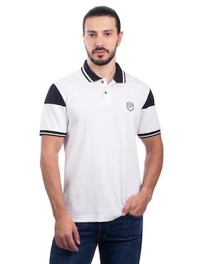 Playera Tipo Polo Silver Plate Para Hombre