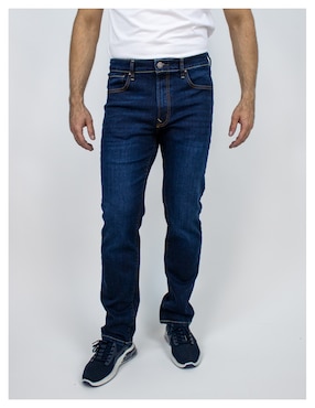 Jeans Straight Furor Original Straight 1 Deslavado Para Hombre