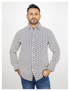 Camisa Casual Furor Manga Larga Para Hombre