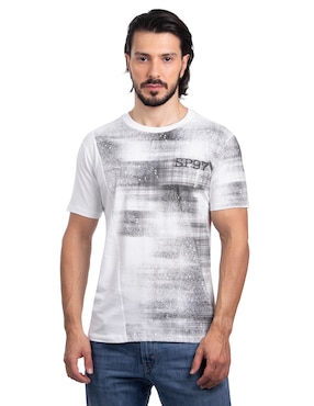 Playera Silver Plate Cuello Redondo Para Hombre