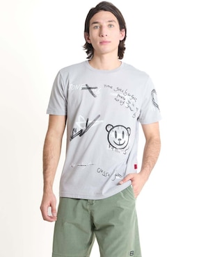 Playera Aditivo Cuello Redondo Para Hombre