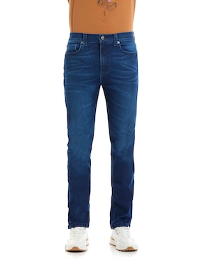 Jeans Straight Buffalo MX815503 Lavado Stone Wash Para Hombre