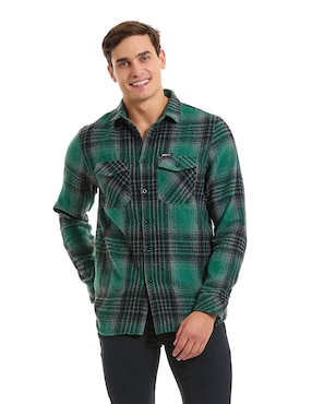 Camisa Casual Buffalo Manga Larga Para Hombre