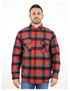 Camisa Casual Furor Manga Larga Para Hombre