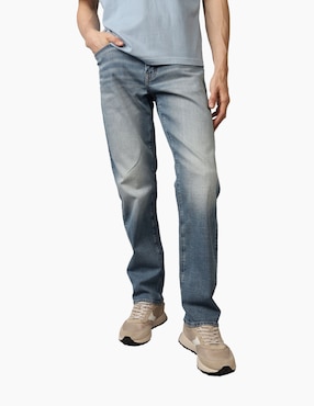 Jeans Straight American Eagle Deslavado Para Hombre