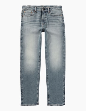 Jeans straight American Eagle deslavado para hombre