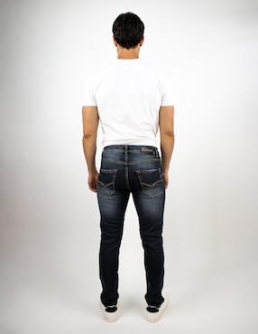 Jeans straight Furor lavado deslavado para hombre