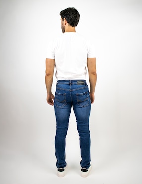 Jeans straight Furor lavado deslavado para hombre