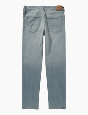 Jeans straight American Eagle lavado claro para hombre