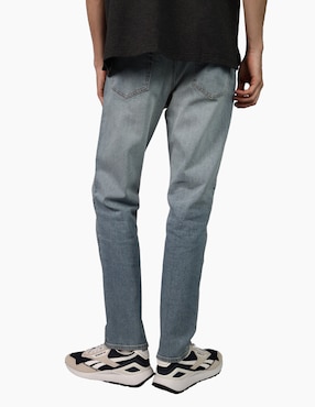 Jeans straight American Eagle lavado claro para hombre