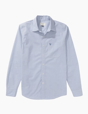Camisa casual American Eagle de algodón manga larga para hombre
