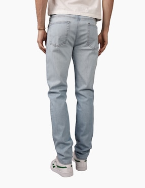 Jeans slim American Eagle lavado claro para hombre