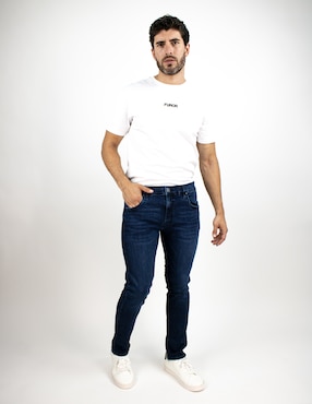 Jeans slim Furor deslavado para hombre
