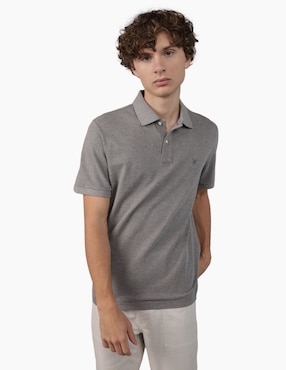 Playera tipo polo American Eagle P Mfo Heather Grey P para hombre