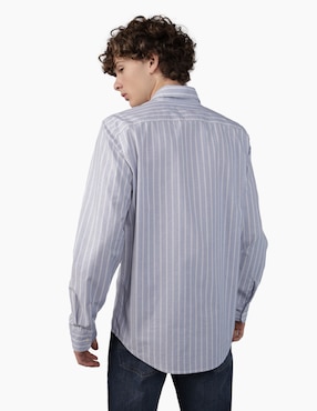 Camisa casual American Eagle de algodón manga larga para hombre