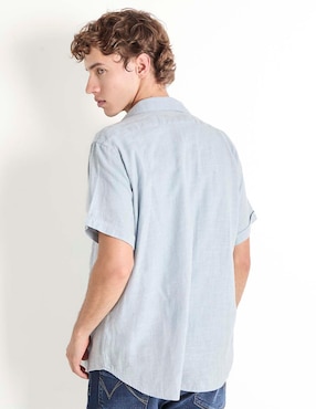 Camisa casual Silver Plate manga corta para hombre