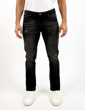 Jeans straight Furor deslavado para hombre