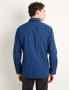 Camisa casual Silver Plate manga larga para hombre