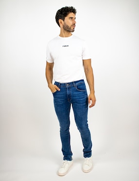 Jeans straigt Furor deslavado para hombre