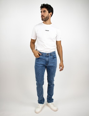 Jeans straigt Furor deslavado para hombre
