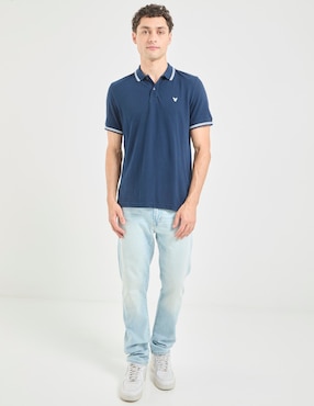 Jeans slim American Eagle deslavado para hombre