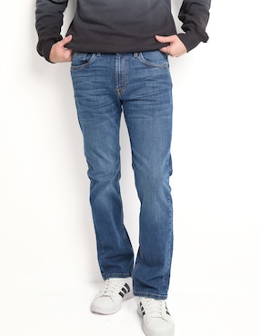 Jeans straight Silver Plate deslavado para hombre