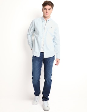 Jeans slim Silver Plate deslavado para hombre