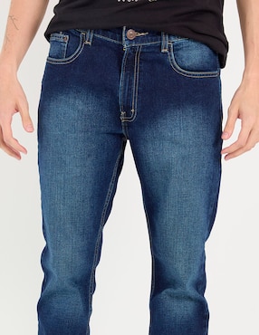 Jeans slim Oggi deslavado para hombre