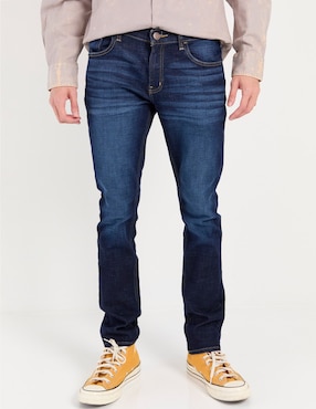 Jeans skinny Oggi lavado stone wash para hombre