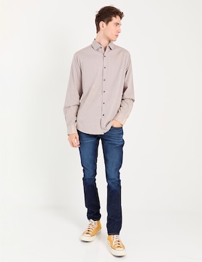Jeans skinny Oggi lavado stone wash para hombre