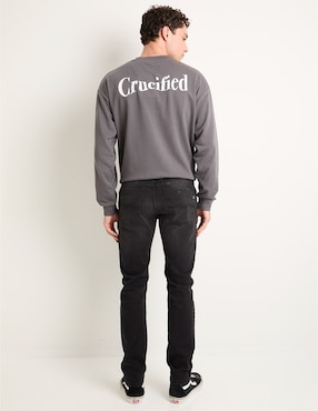 Jeans skinny Silver Plate deslavado para hombre