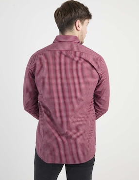 Camisa casual Silver Plate manga larga para hombre