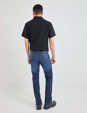 Jeans bota Silver Plate lavado stone wash para hombre