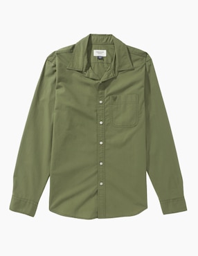 Camisa casual American Eagle manga larga para hombre