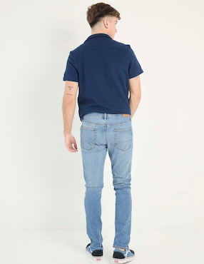 Jeans straight American Eagle deslavado para hombre