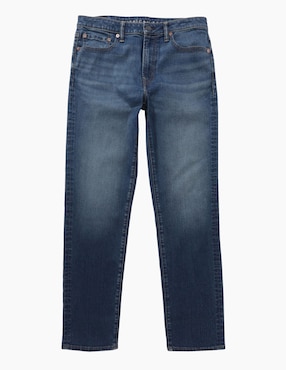 Jeans straight American Eagle lavado obscuro para hombre