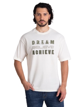 Playera Silver Plate cuello redondo para hombre