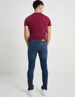 Jeans slim Silver Plate deslavado para hombre