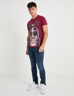 Jeans slim Silver Plate deslavado para hombre