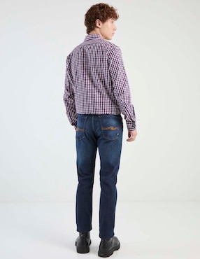 Jeans straight Silver Plate deslavado para hombre