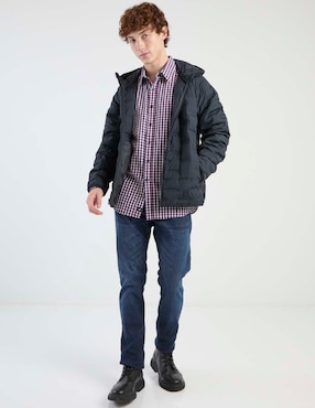 Jeans straight Silver Plate deslavado para hombre