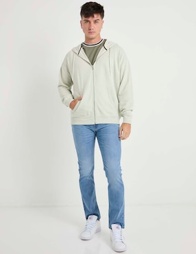 Jeans straight Silver Plate deslavado para hombre