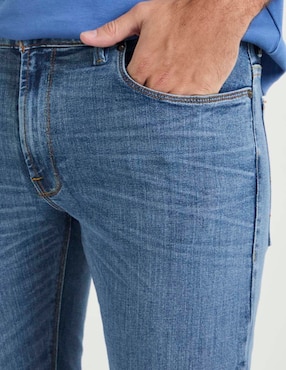 Jeans straight Silver Plate lavado medio para hombre