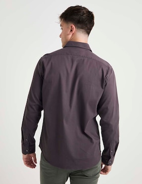 Camisa casual Silver Plate manga larga para hombre