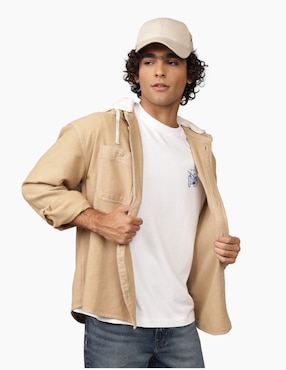 Sobrecamisa casual American Eagle de algodón manga larga para hombre
